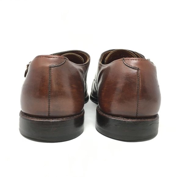 Men\'s Allen Edmonds St John\'s Double Monk Strap Loafers Shoes Size 10 Brown main image 4